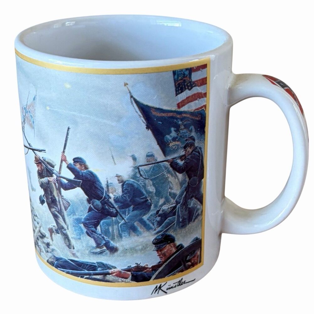 Mort Kunstler Civil War artwork coffee mug cup HIGH TIDE Gettysburg 1863